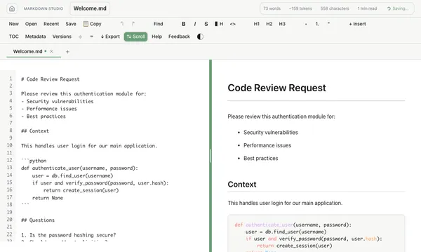 Markdown Studio - Screenshot 4