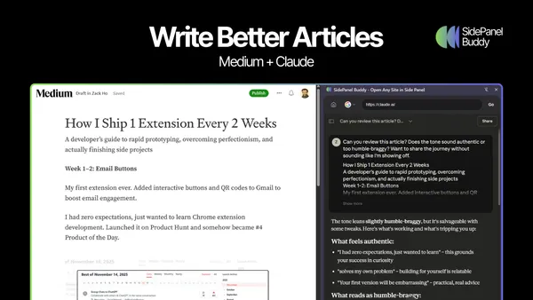 SidePanel Buddy - Screenshot 1
