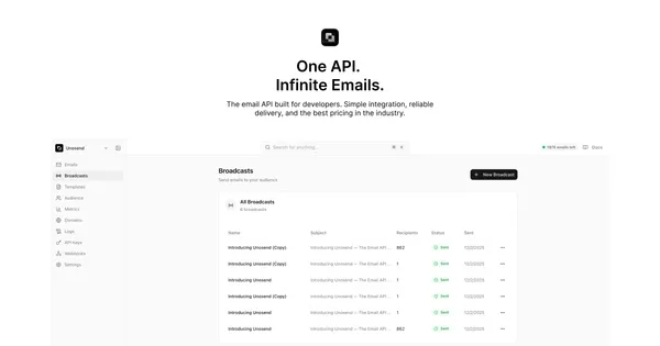 Unosend - Screenshot 1