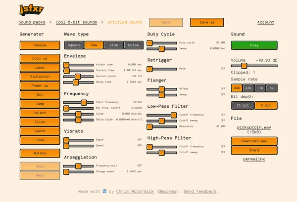 Jsfxr Pro - Screenshot 2