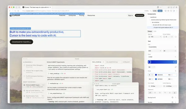 Cursor Visual Editor - Screenshot 2