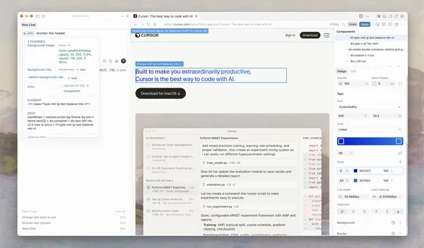 Cursor Visual Editor - Screenshot 3