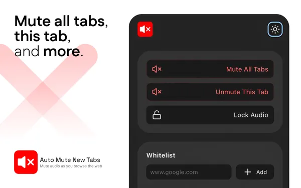 Auto Mute New Tabs - Screenshot 1