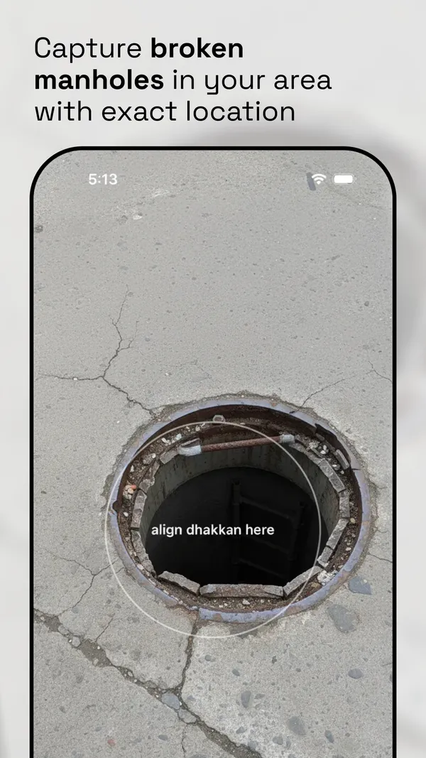 Dhakkan - Report Manhole Covers - Screenshot 2